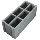 Bloc creux feu en beton PLANIBLOC - long. 50cm x haut. 20cm x ep. 20cm