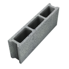 Bloc cloison en beton PLANIBLOC - long. 50cm x haut. 20cm x ep. 15cm
