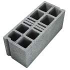 Bloc creux en beton PLANIBLOC - long. 50cm x haut. 20cm x ep. 20cm