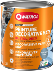 Peinture decorative brillante RUSTOL DECO jaune securite RAL 1007 - pot de 2,5L