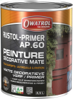 Primaire antirouille RUSTOL PRIMER AP60 noir - pot de 2,5L