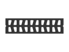 Grille fonte pour sebidrain A 12,5 X 50 CM SEBIDRAIN - long. 0,5m x larg. 125mm x haut. 30mm