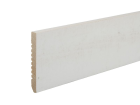 Plinthe AV Sapin Brosse peint Blanc 10 X 70 2M05 5 Lgs