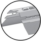 Closoir galva ventile SHARK + plomb plisse 140mm naturel lg. 200cm