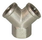 RACCORD Y 1/4FFF GALVA NICKELE