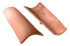 Tuile medoc Terre cuite paille rose - long. 50 cm x larg. 18 cm