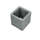 Bloc pilier en beton long. 20 cm x larg. 20 cm x haut. 25 cm gris