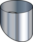 Cache Inox CESI pente 30 % pour Sortie de Toit Inox pour conduit Ø130 Inox Galva ou Ø130 - 150 TZ