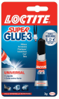 Colle cyanoacrylate LOCTITE SUPER GLUE-3 Liquide Universal - tube de 3g (cartouche de 24uc)