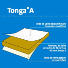 Dalles Plafonds Tonga Bord A. Blanc 09 Ep22xL1200Xl1200 mm
