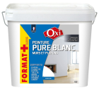 Peinture acrylique mat blanc - pot de 6 L