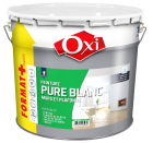 Peinture acrylique satin blanc - seau de 12 L