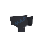 Naissance centrale a dilatation libre Ø100mm pour Gouttiere Reversible couleur ANTHRACITE