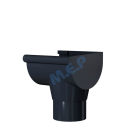 Naissance extremite droite a collerpour Gouttiere GD25 couleur ANTHRACITE