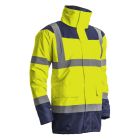 KETA Parka matelassee polyster hi-viz jaune/marine, XXXXXL