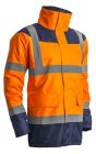 KETA Parka matelassee polyster hi-viz orange/marine, L