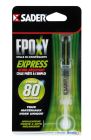 Colle bi-composants EPOXY EXPRESS seringue avec nez melangeur 3g