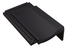 Tuile de rive droite terre cuite Franche-Comte Noir - long. 26,5 cm