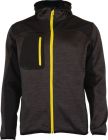 Veste taille XL gris anthracite et zip jaune