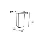 Jeu de 2 pieds reglables pour pilier NOJA CHROME