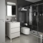 Meuble FUSSION LINE 600 3 tiroirs SBIANCATO 598 x 868 x 450 mm