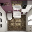 Meuble S40 500 2 tiroirs BLANC BRILLANT 497 x 556 x 385 mm