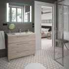 Vasque IBERIA 1010 EN PORCELAINE BLANCHE 1010 x 20 x 460 mm