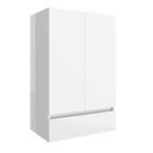 Module INFINITY 2 portes 1 tiroir BLANC BRILLANT 600 x 940 x 240 mm
