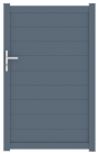 Portillon en aluminium gris anthracite RAL 7016 FS EVANS - larg. STD 1,00 - haut. 1,60m