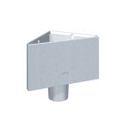 Boite a eau triangulaire d'angle Sortie Ø100 mm - zinc RHEINZINK-CLASSIC naturel