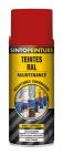 Peinture aerosol rouge feu brillant Reseau incendie/danger RAL 3000 - aerosol de 0,4L