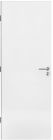 Porte seule ferree en bois ELIS poussant gauche ame pleine blanc mat - haut. 204 cm x larg. 73 cm