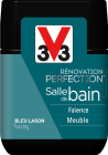 Peinture renovation perfection salle de bain satin bleu lagon - pot de 0,750L