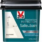 Peinture renovation perfection salle de bain satin rose poudre - pot de 0,075L
