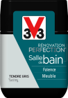 Peinture renovation perfection salle de bain satin tendre gris - pot de 0,750L