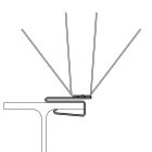 OISICLIP 2 CHENEAUX SANS BOURRELET