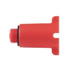 Bouchon d'attente de chantier rouge M1/2 vrac etiquete 1 piece