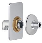 FIXSYSTEM platine simple pour radiateur et seche-serviette M1/2 - universel M1/2 boite broch. 1 piece