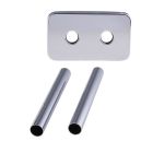 kit cache tube alimentation chauffage platine EA50 chrome boite 1 piece