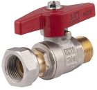 vanne a sphere manette papillon a ecrou libre MF12x17 vrac etiquete 1 piece