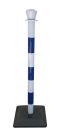 Poteau en kit bleu/blanc base lestee