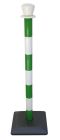 Poteau en kit vert/blanc base lestee