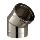 ELEM.COUDE 45°+ COLLIER 0: 80 Non Peint