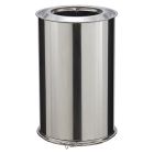 ELEMENT DROIT INOX 450 0:230 Couleur: NOIR MAT - RAL 9019