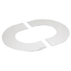 PLAQ.PROPRETE 0/10°INOX180/230 Couleur: BLC MAT - RAL 9020