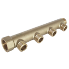 SOMATHERM FOR YOU - Collecteur de distribution laiton a portee plate mf1" - 4 sorties