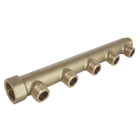 SOMATHERM FOR YOU - Collecteur de distribution laiton a portee plate mf1" - 5 sorties