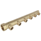 SOMATHERM FOR YOU - Collecteur de distribution laiton a portee plate mf1" - 6 sorties