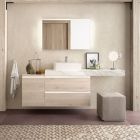 Plan de toilette COMPAKT 51 de 1601 a 1800 mm. avec une vasque a poser MARBLE BL