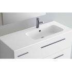 Vasque sur mesure SOFIA 1205 coquette a gauche MINERALMARMO 1205 x 15 x 460 mm